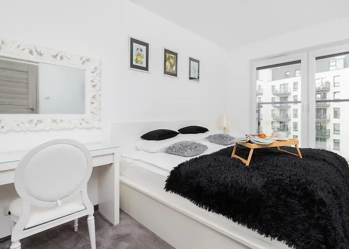 公寓 Flatbook Old Town - Stylish 2-bedroom With Parking 格但斯克