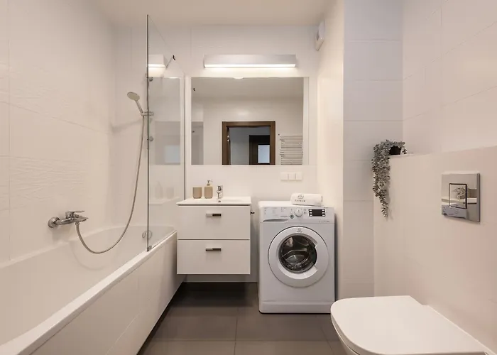 公寓 Flatbook Old Town - Stylish 2-bedroom With Parking 格但斯克