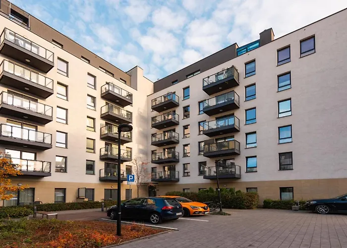 公寓 Flatbook Old Town - Stylish 2-bedroom With Parking 格但斯克