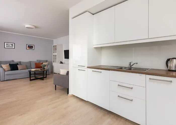 公寓 Flatbook Old Town - Stylish 2-bedroom With Parking 格但斯克